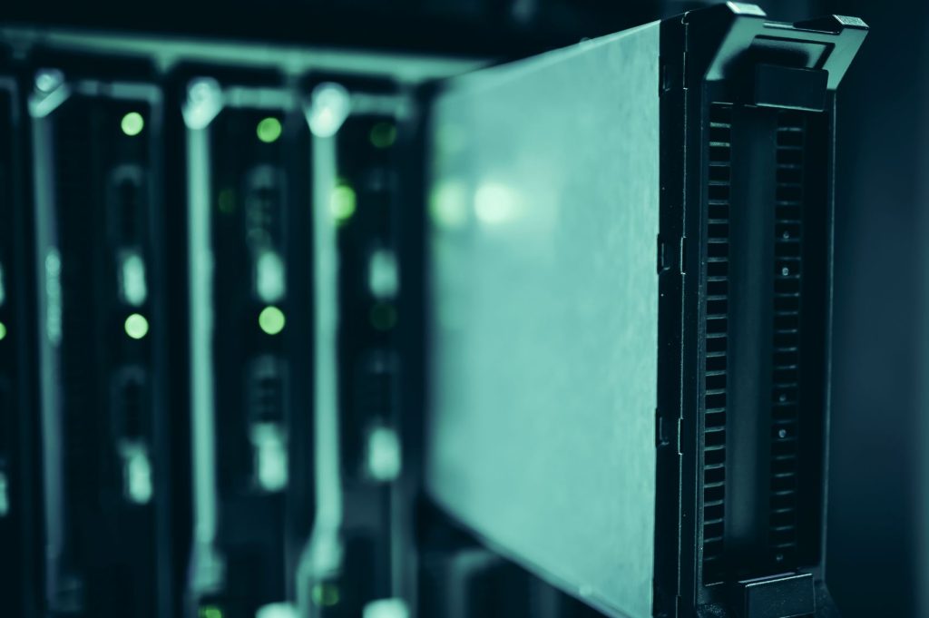 Server racks in a data centre